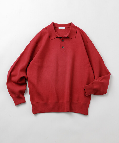 FREAK'S STORE(フリークスストア)の「ウォッシャブル スウェットライク ポロカラーニット/静電気ケア(ニット/セーター・メンズ・レッド/ブルーグリーン/ブラック/チャコールグレー/オフホワイト/ブラウン・LARGE/MEDIUM)」の20枚目の写真