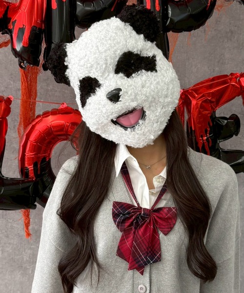 WEGO（ウィゴー）の「WEGO/ハロウィンアニマルフェイスマスク（コスチューム/パーティーグッズ・レディース・その他1/ホワイト/ブラウン・FREE）」の3枚目の写真