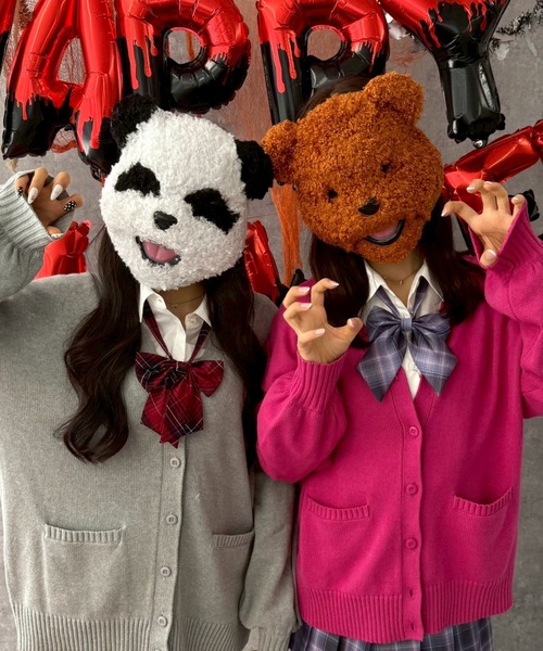 WEGO（ウィゴー）の「WEGO/ハロウィンアニマルフェイスマスク（コスチューム/パーティーグッズ・レディース・その他1/ホワイト/ブラウン・FREE）」の7枚目の写真
