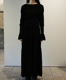 CLANE SHIRRING LONG ONEPIECE クラネ 98468323b_b_02_215.jpg