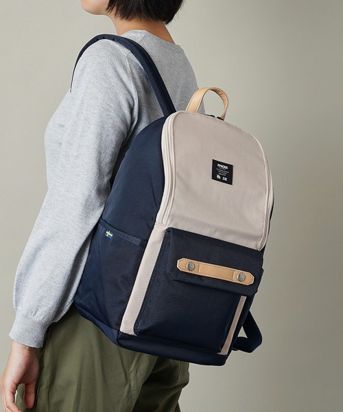 moz(モズ)の「【moz(モズ)】リュック バックパック ZZCI-03L-RN(ショルダーバッグ・レディース・ネイビー×ホワイト/ブラック/キャメル/ブラック×ゴールド・ONE SIZE)」の12枚目の写真