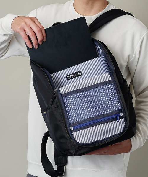 moz(モズ)の「【moz(モズ)】リュック バックパック ZZCI-03L-RN(ショルダーバッグ・レディース・ネイビー×ホワイト/ブラック/キャメル/ブラック×ゴールド・ONE SIZE)」の14枚目の写真