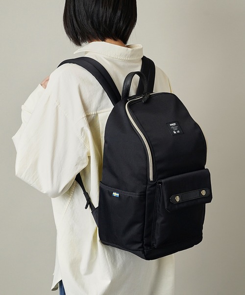 moz(モズ)の「【moz(モズ)】リュック バックパック ZZCI-03L-RN(ショルダーバッグ・レディース・ネイビー×ホワイト/ブラック/キャメル/ブラック×ゴールド・ONE SIZE)」の8枚目の写真