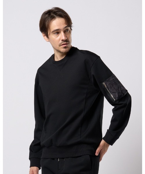 wjk(ダヴルジェイケイ)の「utility pocket sweatshirt(スウェット・メンズ・ブラック/ライトベージュ/トップグレー・SMALL/MEDIUM/LARGE/X-LARGE)」の7枚目の写真