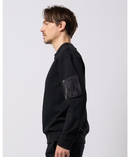 wjk(ダヴルジェイケイ)の「utility pocket sweatshirt(スウェット・メンズ・ブラック/ライトベージュ/トップグレー・SMALL/MEDIUM/LARGE/X-LARGE)」の8枚目の写真