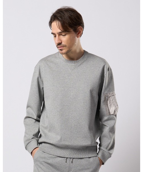 wjk(ダヴルジェイケイ)の「utility pocket sweatshirt(スウェット・メンズ・ブラック/ライトベージュ/トップグレー・SMALL/MEDIUM/LARGE/X-LARGE)」の10枚目の写真