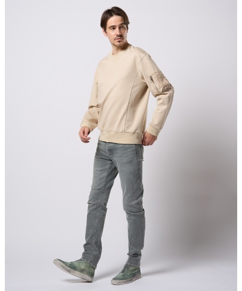 wjk(ダヴルジェイケイ)の「utility pocket sweatshirt(スウェット・メンズ・ブラック/ライトベージュ/トップグレー・SMALL/MEDIUM/LARGE/X-LARGE)」の19枚目の写真