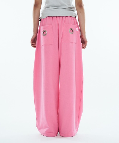 WISH FOR EVER(ウィッシュフォーエバー)の「EYELET DESIGN SWEAT PANTS / アイレットデザインスウェットパンツ(スウェットパンツ・メンズ・ピンク/グレー/ブラック・SMALL/LARGE/MEDIUM)」の16枚目の写真