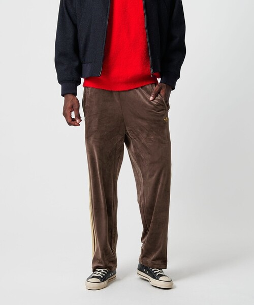 【新品】アディダスオリジナルス　ベロア　トラックパンツ　ブラウン セール】＜adidas Originals＞ファイヤーバード ベロア トラックパンツ