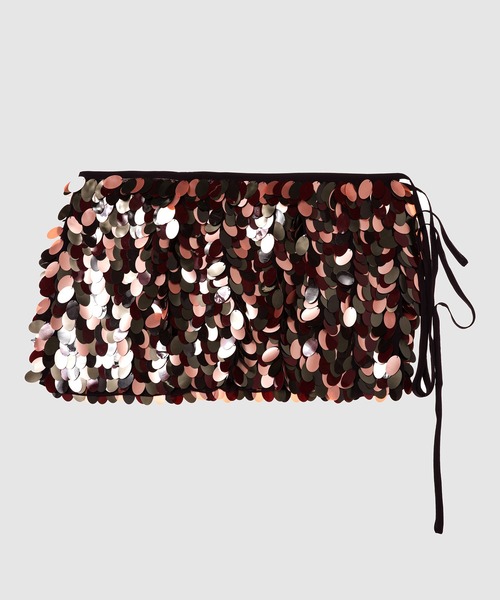 DRIES VAN NOTEN(ドリスヴァンノッテン)の「GABRINA EMB 2317 W.W.SKIRT(スカート・レディース・バーガンディー・34/36)」の4枚目の写真
