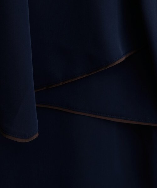 natural couture（ナチュラルクチュール）の「アシメパイピングボウブラウス（シャツ/ブラウス・レディース・ブラウン/ネイビー/グレイッシュベージュ/アイボリー・FREE）」の19枚目の写真