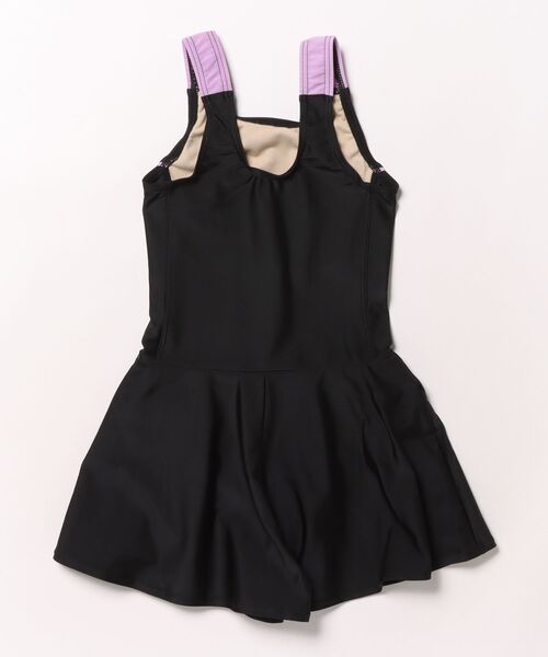 OP/RUSTY（オーピー/ラスティー）の「【ノーブランド】スクール水着 キッズ キュロットワンピース水着 Aラインワンピース スイミング  日焼け対策 UVカット ストレッチ素材（水着・キッズ・ネイビー/サックスブルー/ネイビー×ホワイト/ブラック×パープル・130/140/150/160/170）」の17枚目の写真