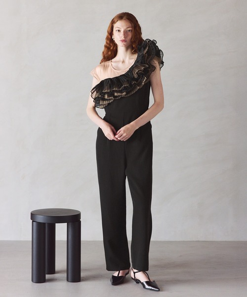 darial（ダリアル）の「【darial】tule motif pants dress チュール モチーフ パンツドレス（パンツドレス・レディース・ネイビー/ミント/ブラック・S/M/L）」の16枚目の写真