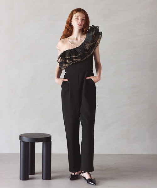 darial（ダリアル）の「【darial】tule motif pants dress チュール モチーフ パンツドレス（パンツドレス・レディース・ネイビー/ミント/ブラック・S/M/L）」の19枚目の写真