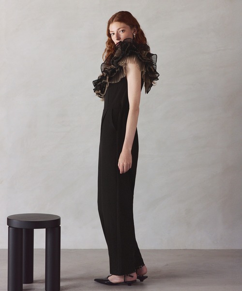 darial（ダリアル）の「【darial】tule motif pants dress チュール モチーフ パンツドレス（パンツドレス・レディース・ネイビー/ミント/ブラック・S/M/L）」の21枚目の写真