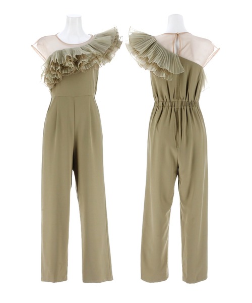 darial（ダリアル）の「【darial】tule motif pants dress チュール モチーフ パンツドレス（パンツドレス・レディース・ネイビー/ミント/ブラック・S/M/L）」の15枚目の写真