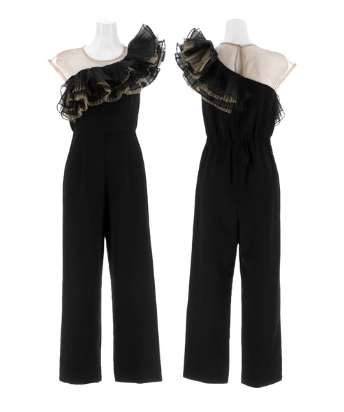 darial（ダリアル）の「【darial】tule motif pants dress チュール モチーフ パンツドレス（パンツドレス・レディース・ネイビー/ミント/ブラック・S/M/L）」の13枚目の写真