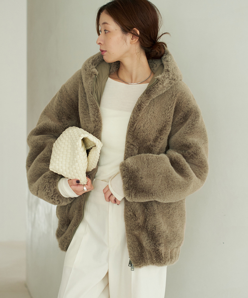 Plage Vegancode /ヴィーガンコード FAUX FUR ブルゾン Vegancode / ヴィ―ガンコード FAUX FUR ブルゾン（その他アウター