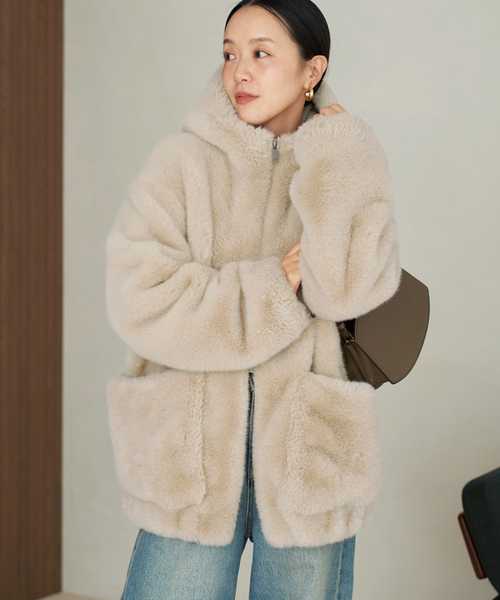 最終値下げ!Plage!新品 スポンジリバーコート フロント金具付き plage(プラージュ)の「スポンジリバーコート◇(その他