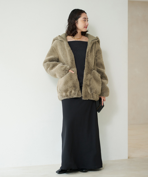 Vegancode / ヴィ―ガンコード FAUX FUR ブルゾン（その他アウター