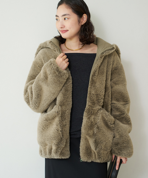 Vegancode / ヴィ―ガンコード FAUX FUR ブルゾン（その他アウター