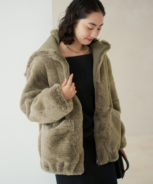 Vegancode / ヴィ―ガンコード FAUX FUR ブルゾン（その他アウター