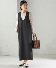 SHIPS | 〈吸水速乾 / 手洗い可能〉アジャスト ボタン ジャンパー スカート(ジャンパースカート)