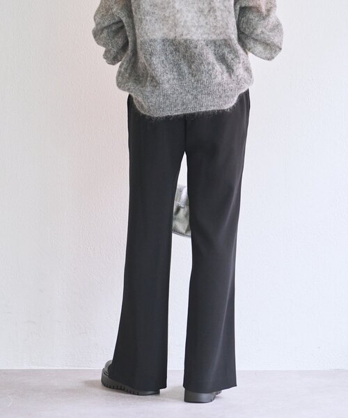 LIVETART（リヴェタート）の「トロミフロントスリットパンツ（その他パンツ・レディース・ブラック・1/0）」の5枚目の写真