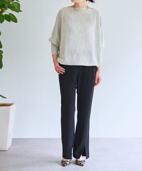 LIVETART（リヴェタート）の「トロミフロントスリットパンツ（その他パンツ・レディース・ブラック・1/0）」の22枚目の写真