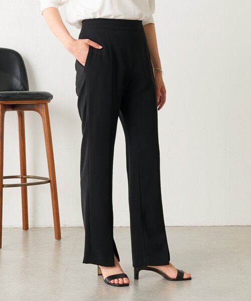 LIVETART（リヴェタート）の「トロミフロントスリットパンツ（その他パンツ・レディース・ブラック・1/0）」の18枚目の写真