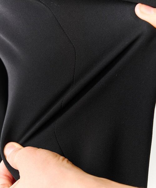 LIVETART（リヴェタート）の「トロミフロントスリットパンツ（その他パンツ・レディース・ブラック・1/0）」の7枚目の写真