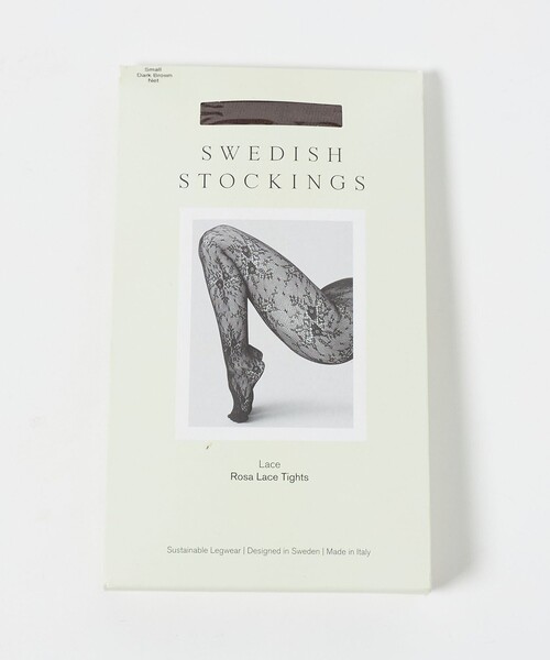 SWEDISH STOCKING（スウェディッシュストッキングス）の「＜SWEDISH STOCKINGS＞Rosa レース タイツ＜ Select by EMMEL REFINES ＞（タイツ/ストッキング・レディース・ダークブラウン/ブラック/オフホワイト・S）」の7枚目の写真