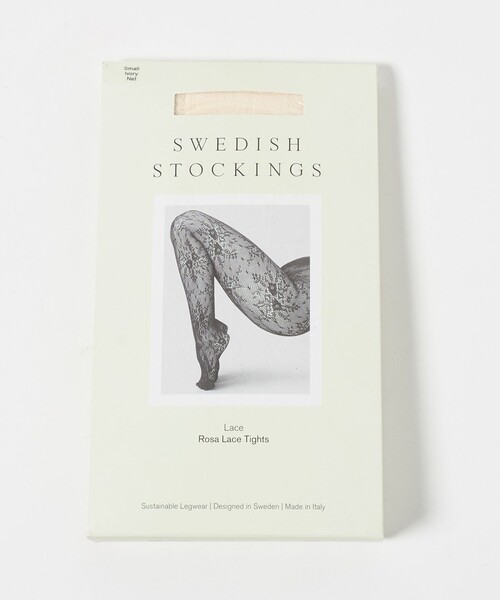 SWEDISH STOCKING（スウェディッシュストッキングス）の「＜SWEDISH STOCKINGS＞Rosa レース タイツ＜ Select by EMMEL REFINES ＞（タイツ/ストッキング・レディース・ダークブラウン/ブラック/オフホワイト・S）」の12枚目の写真