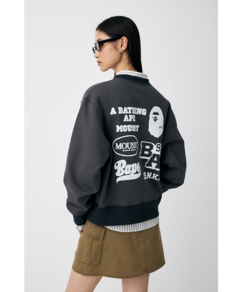 値下げ‼️BP/MS RELAXED FIT クルーネック BP/MS RELAXED FIT クルーネックトップス（スウェット）｜MOUSSY