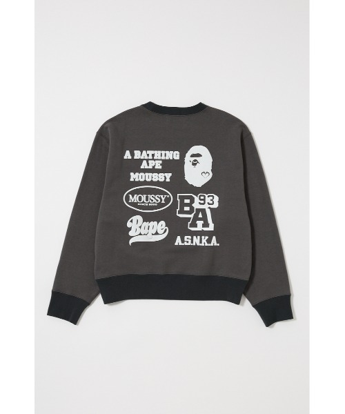 BP/MS RELAXED FIT クルーネック MOUSSY APE BP/MS RELAXED FIT クルーネックトップス（スウェット）｜MOUSSY