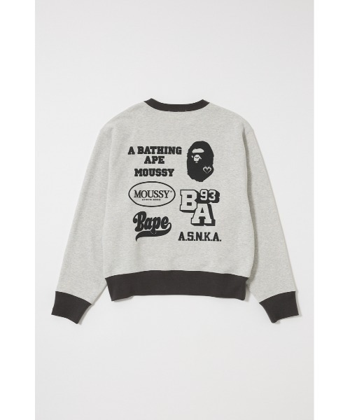 値下げ‼️BP/MS RELAXED FIT クルーネック BP/MS RELAXED FIT クルーネックトップス（スウェット）｜MOUSSY