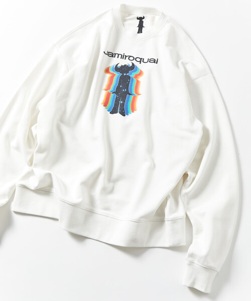 FREAK'S STORE(フリークスストア)の「【EXCLUSIVE】 Jamiroquai L/S SWT / ジャミロクワイ ロングスリーブスウェット(スウェット・メンズ・ブラック/オフホワイト・MEDIUM/LARGE/X-LARGE)」の1枚目の写真