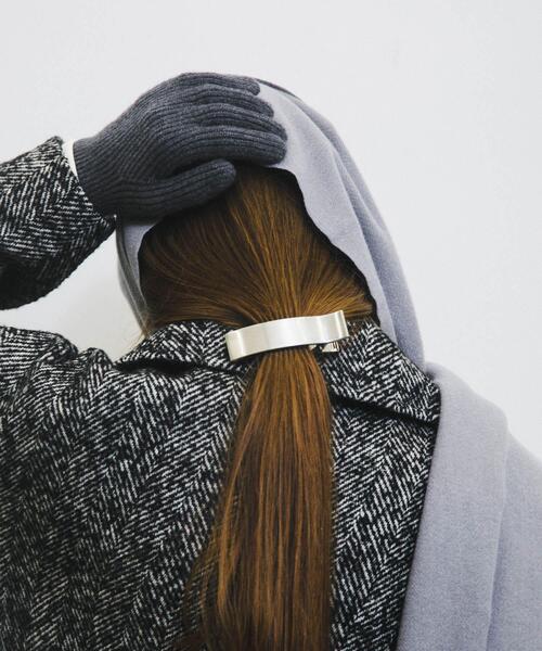 SMELLY（スメリー）の「シンプルメタルヘアクリップ（バレッタ/ヘアクリップ・レディース・シルバー・-）」の7枚目の写真