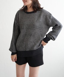 VENCEEXCHANGE | バーズアイクルーネックニットプル(ニット/セーター)