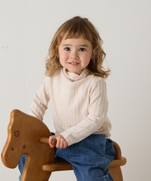 riziere | ジャガード柄シームレスハイネックプルオーバー(Tシャツ/カットソー)