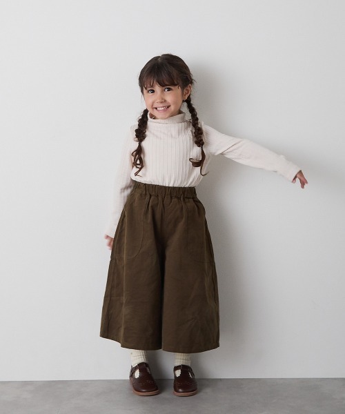 riziere（リジェール）の「ジャガード柄シームレスハイネックプルオーバー（Tシャツ/カットソー・キッズ・グレー/アイボリー/ブラック・90/100/110/120/130/140/150）」の12枚目の写真