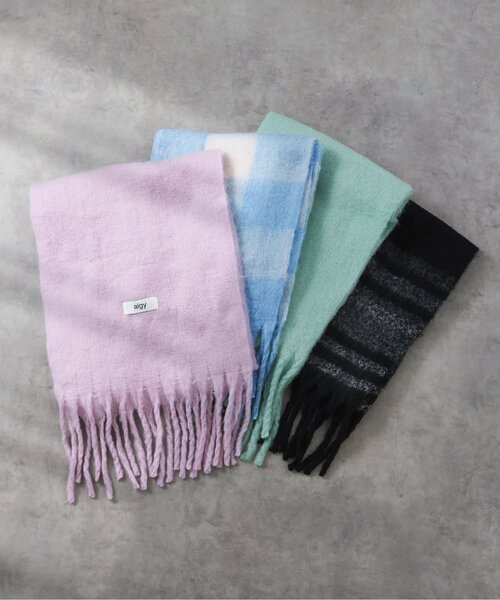 algy（アルジー）の「アソートマフラー（マフラー・キッズ・ピンク/ミント/ブラック/サックスブルー・FREE）」の7枚目の写真