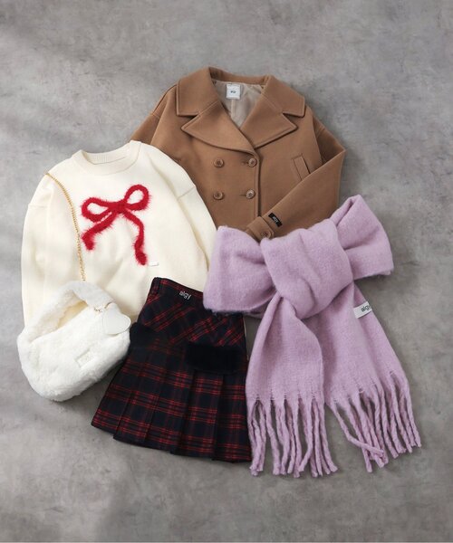 algy（アルジー）の「アソートマフラー（マフラー・キッズ・ピンク/ミント/ブラック/サックスブルー・FREE）」の10枚目の写真