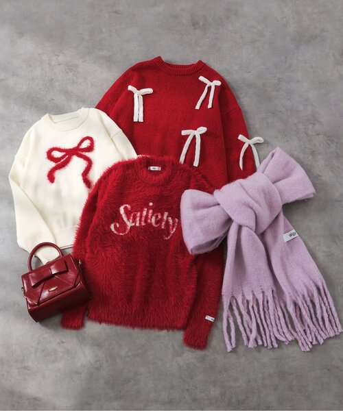 algy（アルジー）の「アソートマフラー（マフラー・キッズ・ピンク/ミント/ブラック/サックスブルー・FREE）」の11枚目の写真