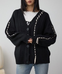 AZUL by moussy | ステッチデザインカーディガン(カーディガン/ボレロ)