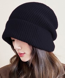 Blanc de Blue（ブランドブルー）の「ボリュームリブニット帽（ニットキャップ/ビーニー）」
