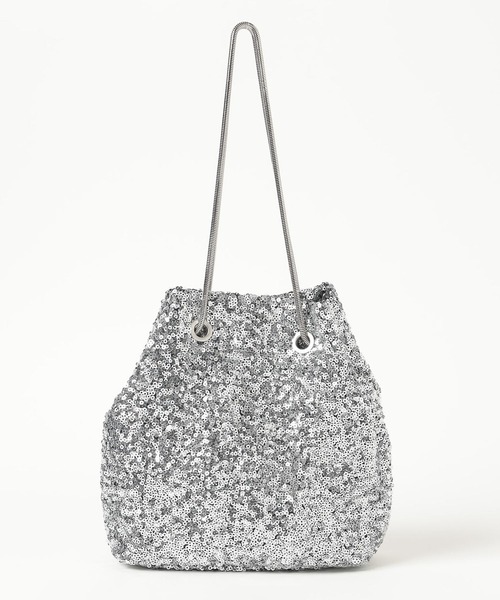 LEPSIM(レプシィム)の「ミニスパンコールバッグ 601368(ショルダーバッグ・レディース・オフホワイト/シルバー/ブラック・ONE SIZE)」の8枚目の写真