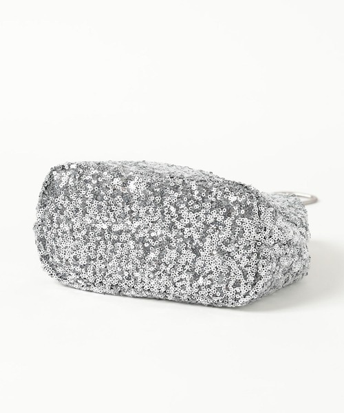 LEPSIM(レプシィム)の「ミニスパンコールバッグ 601368(ショルダーバッグ・レディース・オフホワイト/シルバー/ブラック・ONE SIZE)」の9枚目の写真