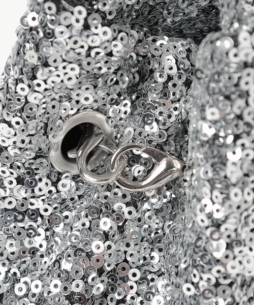 LEPSIM(レプシィム)の「ミニスパンコールバッグ 601368(ショルダーバッグ・レディース・オフホワイト/シルバー/ブラック・ONE SIZE)」の11枚目の写真