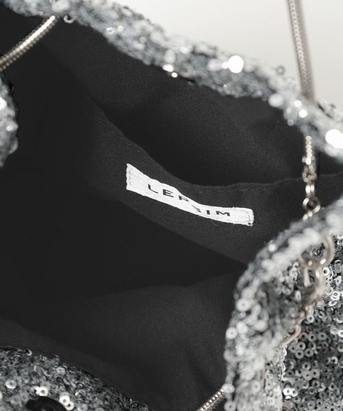 LEPSIM(レプシィム)の「ミニスパンコールバッグ 601368(ショルダーバッグ・レディース・オフホワイト/シルバー/ブラック・ONE SIZE)」の15枚目の写真